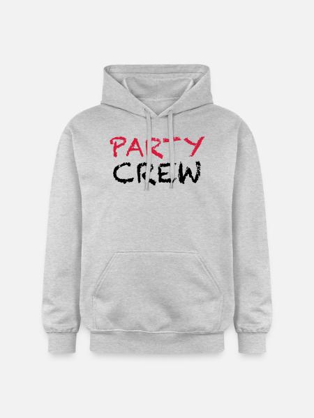 Party Crew - Gildan Unisex Softstyle® Midweight Hoodie - Hellgrau meliert
