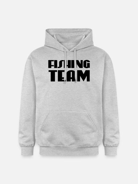 Fishing Team - Gildan Unisex Softstyle® Midweight Hoodie - Hellgrau meliert