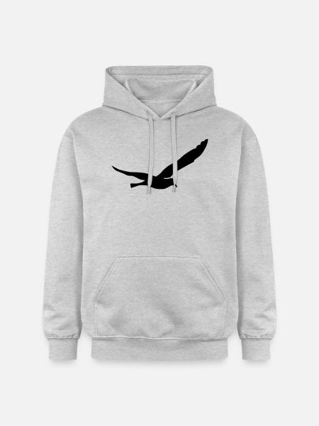 Möwe - Gildan Unisex Softstyle® Midweight Hoodie - Hellgrau meliert