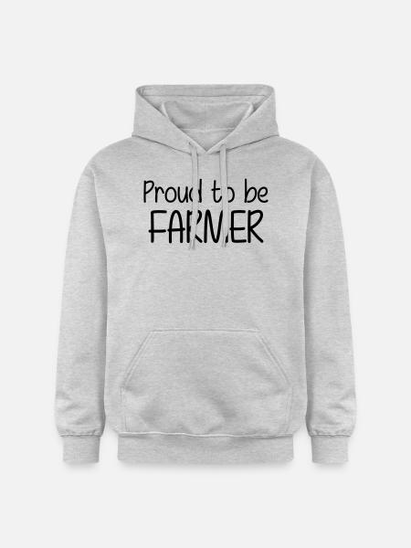 Proud to be Farmer - Gildan Unisex Softstyle® Midweight Hoodie - light heather grey
