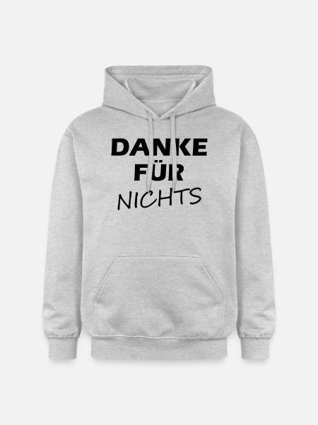 Danke für Nichts - Gildan Unisex Softstyle® Midweight Hoodie - Hellgrau meliert