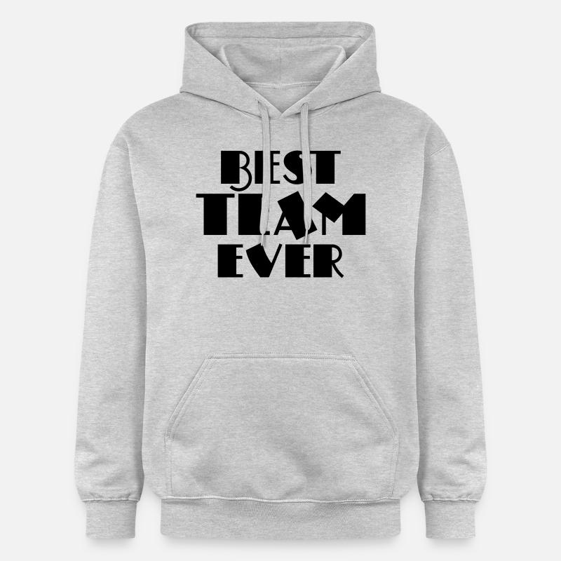 Best Team ever - Sweat à capuche Softstyle® Gildan Unisexe - gris clair chiné