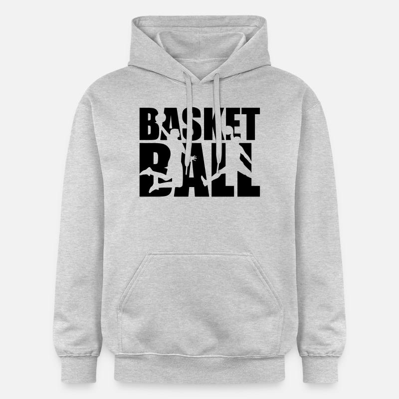 Basketball - Sweat à capuche Softstyle® Gildan Unisexe - gris clair chiné
