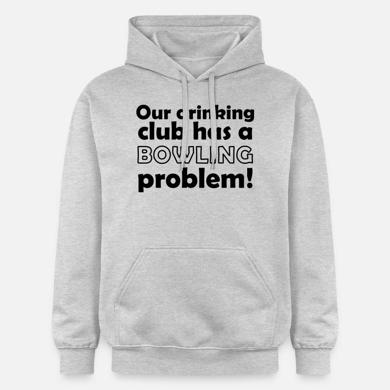 bowling problem - Gildan Unisex Softstyle® Midweight Hoodie - Hellgrau meliert