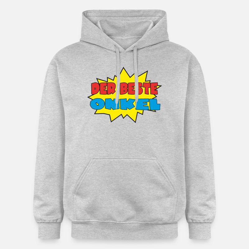 Der beste onkel - Sweat à capuche Softstyle® Gildan Unisexe - gris clair chiné