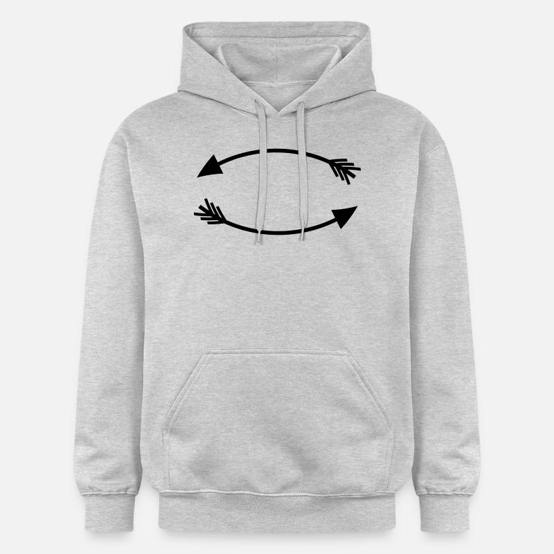 Deux flèches - Sweat à capuche Softstyle® Gildan Unisexe - gris clair chiné