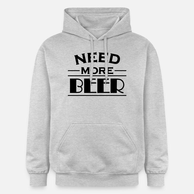 Need more beer! - Sweat à capuche Softstyle® Gildan Unisexe - gris clair chiné