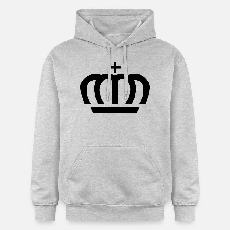 Crown - Sweat à capuche Softstyle® Gildan Unisexe - gris clair chiné