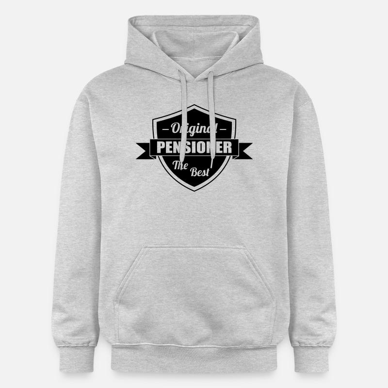 retraite / retraité / retraitée / pension - Sweat à capuche Softstyle® Gildan Unisexe - gris clair chiné