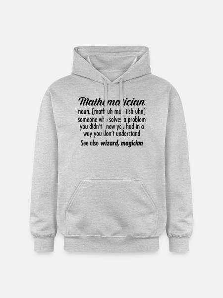 Mathematician - Definition - Sweat à capuche Softstyle® Gildan Unisexe - gris clair chiné