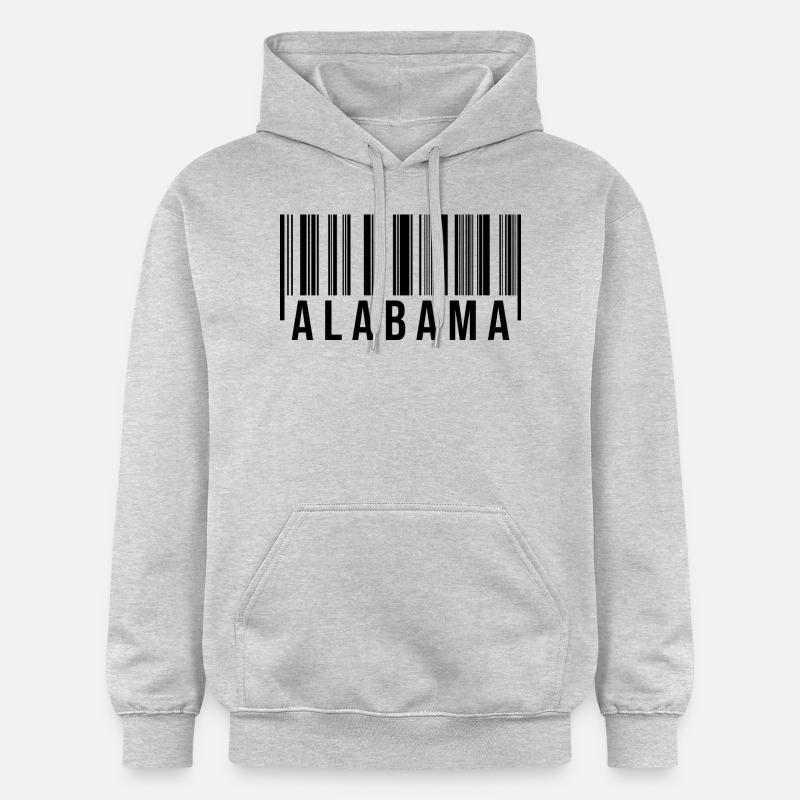 Code-barres de l’Alabama - Sweat à capuche Softstyle® Gildan Unisexe - gris clair chiné
