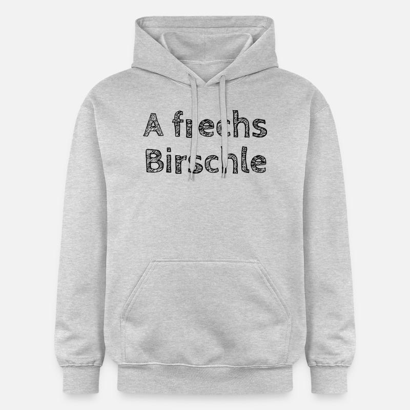 Un Birschle effronté - Sweat à capuche Softstyle® Gildan Unisexe - gris clair chiné