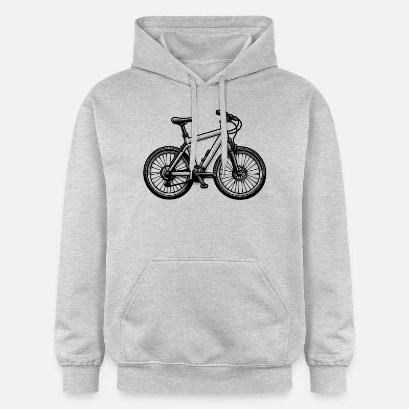 Vélo VTT Aventure - Sweat à capuche Softstyle® Gildan Unisexe - gris clair chiné