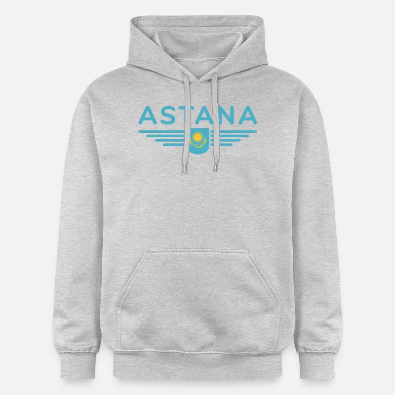Astana Design – Modernité et tradition - Sweat à capuche Softstyle® Gildan Unisexe - gris clair chiné