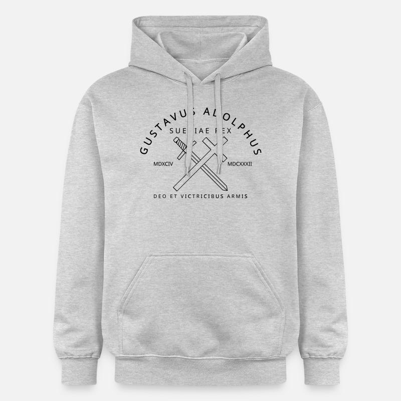 Gustav Adolf - Gildan Unisex Softstyle® Midweight Hoodie - Hellgrau meliert