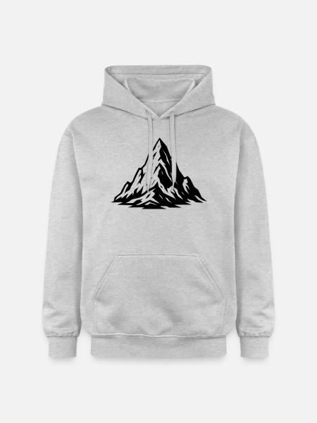 Mountain Symbol Mountain - Gildan Unisex Softstyle® Midweight Hoodie - light heather grey
