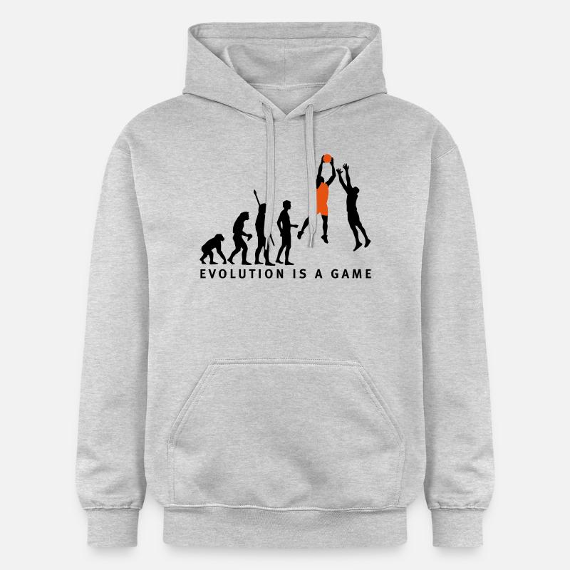 evolution_basketball_072011_d_2c - Sweat à capuche Softstyle® Gildan Unisexe - gris clair chiné