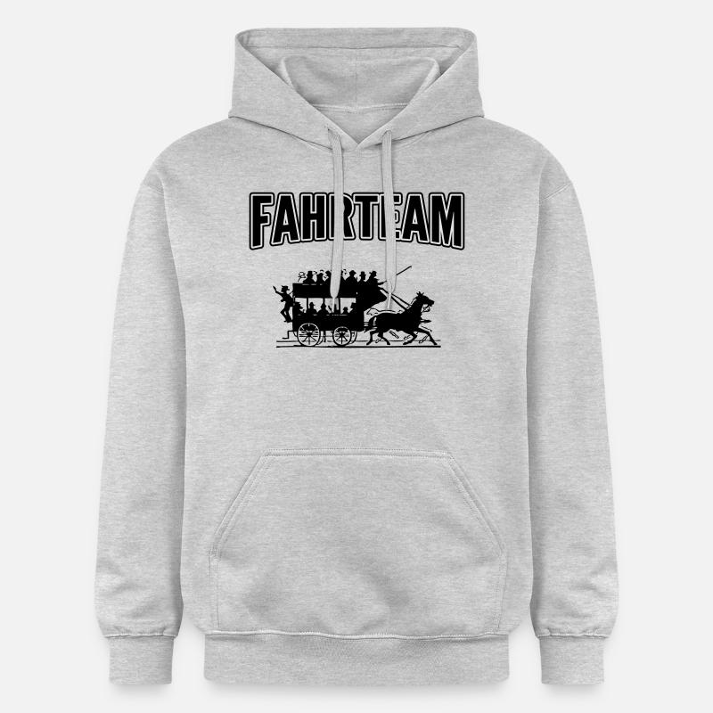 Équipe de conduite en calèche - Sweat à capuche Softstyle® Gildan Unisexe - gris clair chiné