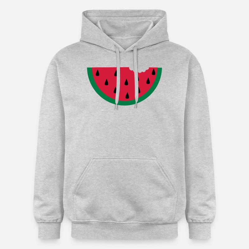 fruit pastèque pastèque - Sweat à capuche Softstyle® Gildan Unisexe - gris clair chiné