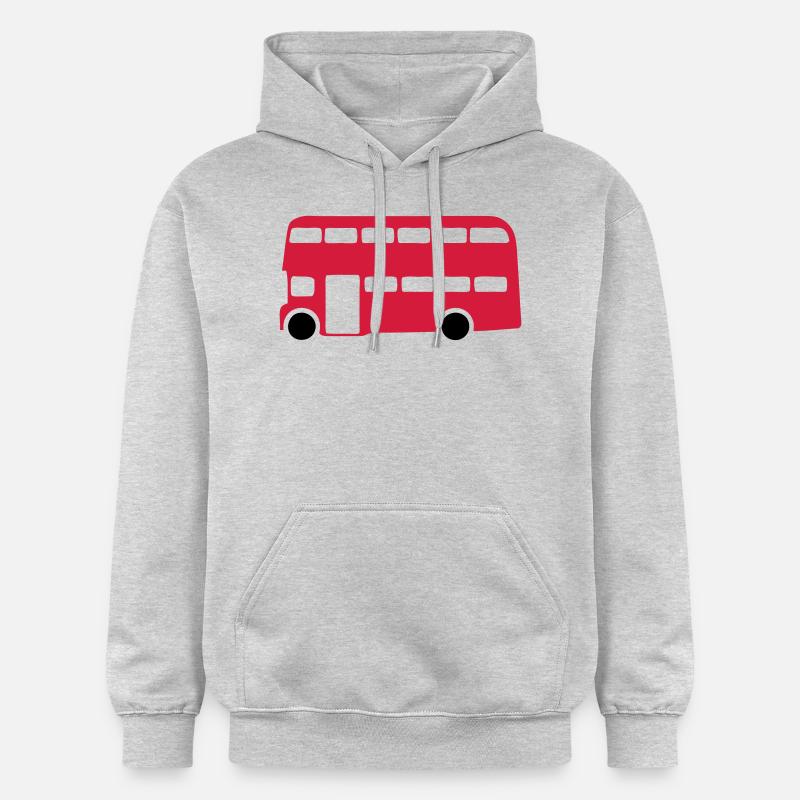 bus anglais english 1 - Sweat à capuche Softstyle® Gildan Unisexe - gris clair chiné