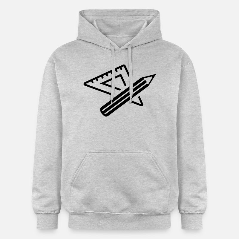 Règle - Sweat à capuche Softstyle® Gildan Unisexe - gris clair chiné