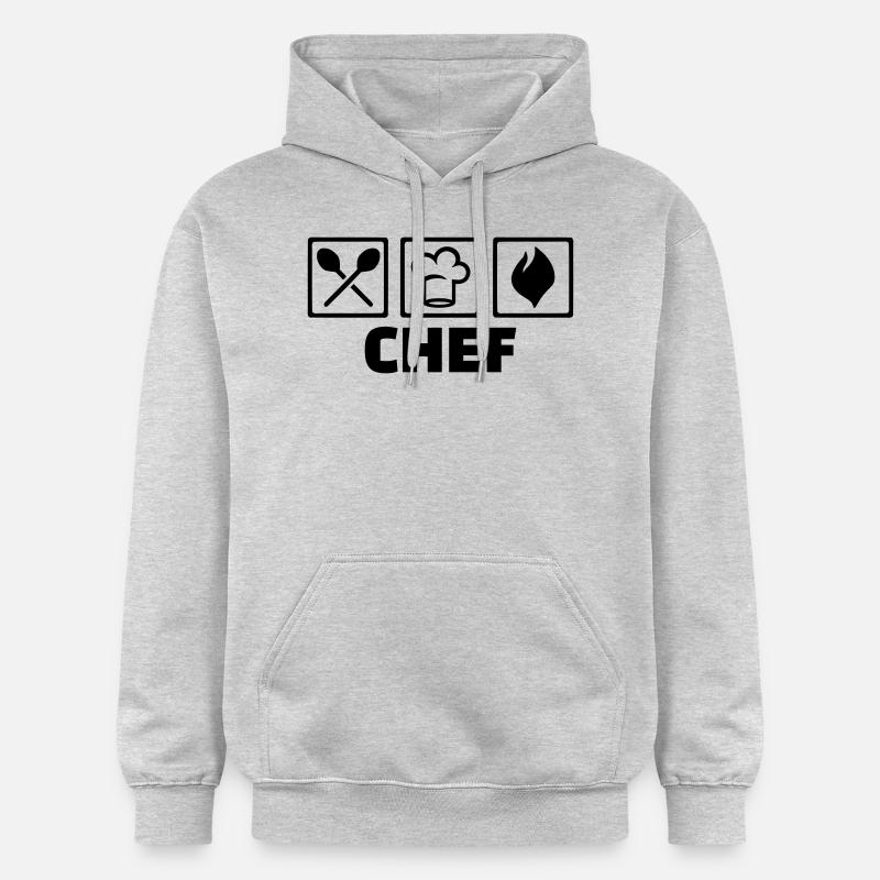 Chef - Sweat à capuche Softstyle® Gildan Unisexe - gris clair chiné