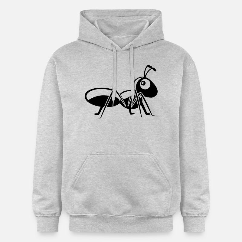 Insecte fourmi drôle mignon - Sweat à capuche Softstyle® Gildan Unisexe - gris clair chiné