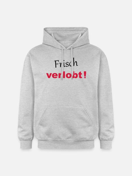 Frisch verlobt! - V2 - Gildan Unisex Softstyle® Midweight Hoodie - Hellgrau meliert