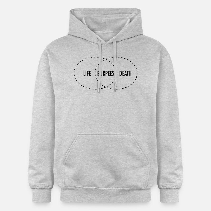 Life - Burpees - Death (intersection) - Gildan Unisex Softstyle® Midweight Hoodie - light heather grey