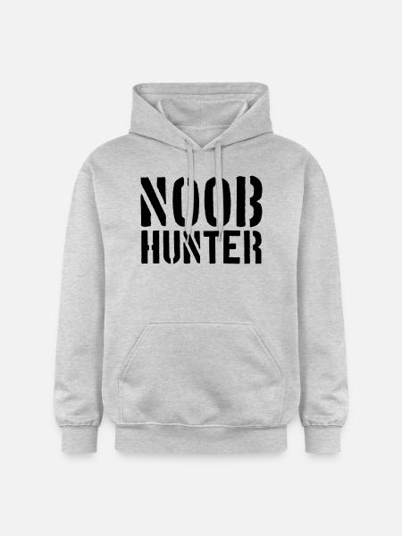 Shooter Noob Hunter Logo - Gildan Unisex Softstyle® Midweight Hoodie - Hellgrau meliert