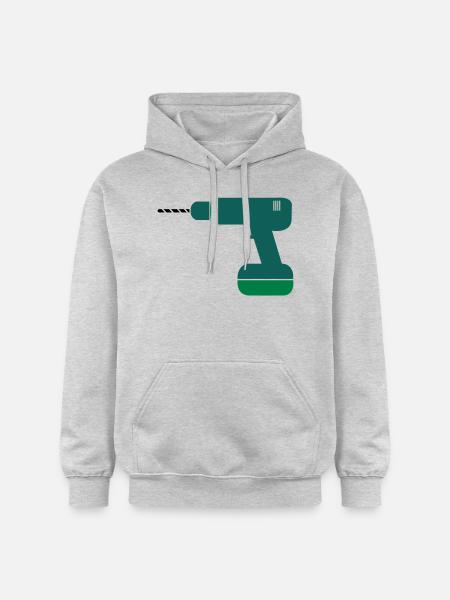 bohrmaschine2 - Sweat à capuche Softstyle® Gildan Unisexe - gris clair chiné