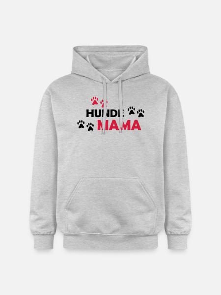 hunde_mama_002 - Gildan Unisex Softstyle® Midweight Hoodie - Hellgrau meliert