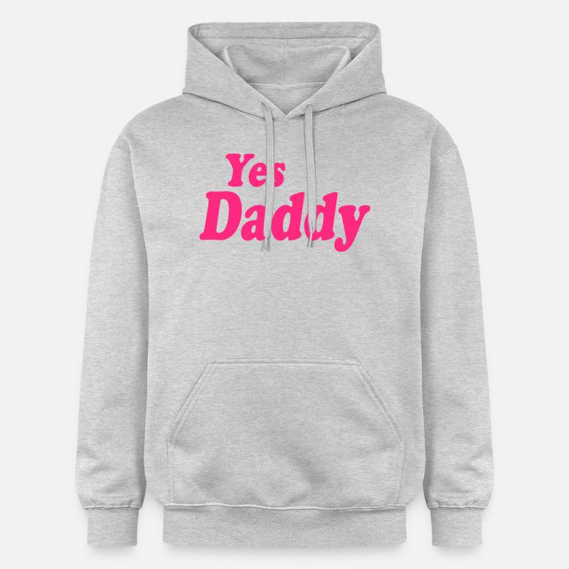 Yes daddy - Sweat à capuche Softstyle® Gildan Unisexe - gris clair chiné