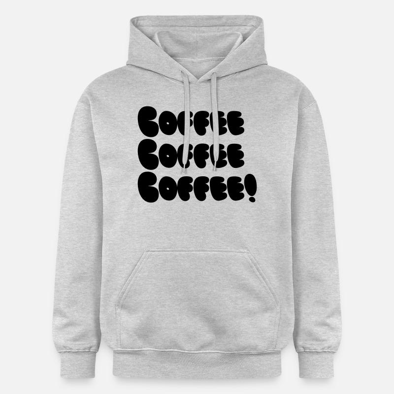 Coffee, Coffee, Coffee Bubble - Gildan Unisex Softstyle® Midweight Hoodie - Hellgrau meliert