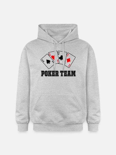 Poker Team - Gildan Unisex Softstyle® Midweight Hoodie - Hellgrau meliert