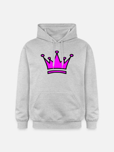 krone - Gildan Unisex Softstyle® Midweight Hoodie - Hellgrau meliert