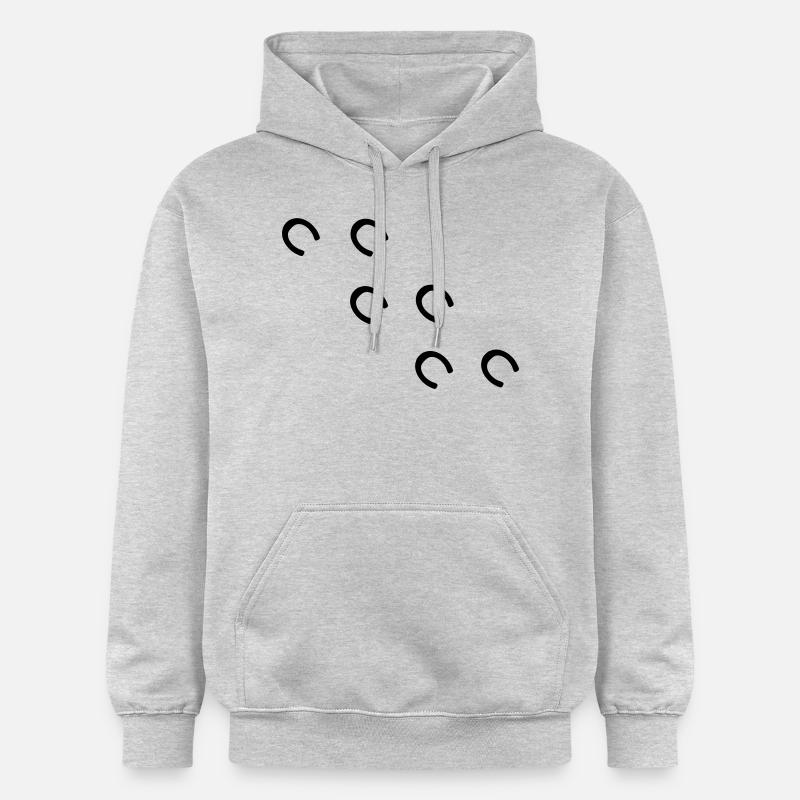 cheval - Sweat à capuche Softstyle® Gildan Unisexe - gris clair chiné