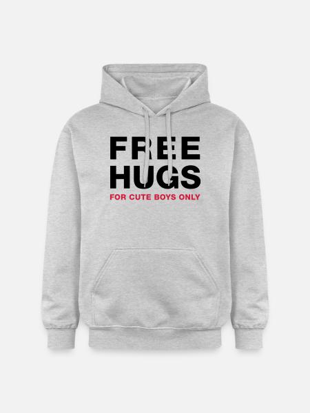 freehugsboys - Gildan Unisex Softstyle® Midweight Hoodie - light heather grey