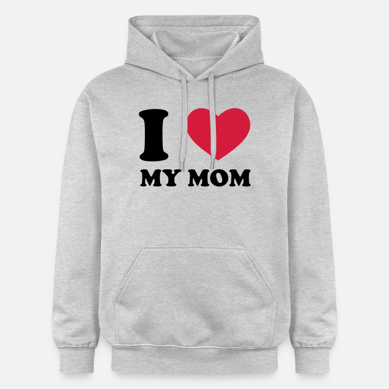 I Love My Mom - Sweat à capuche Softstyle® Gildan Unisexe - gris clair chiné