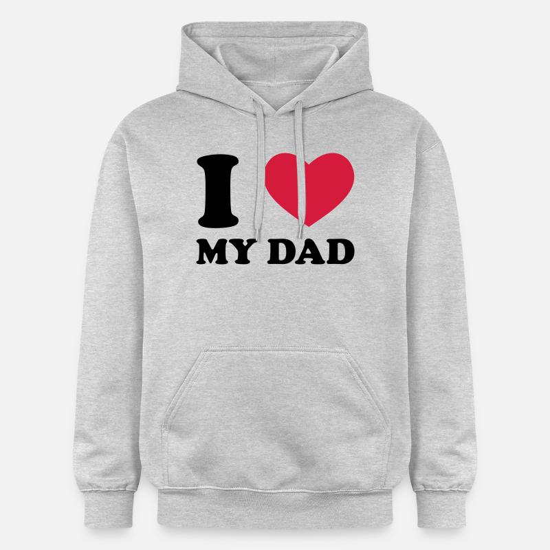 I Love My Dad - Sweat à capuche Softstyle® Gildan Unisexe - gris clair chiné
