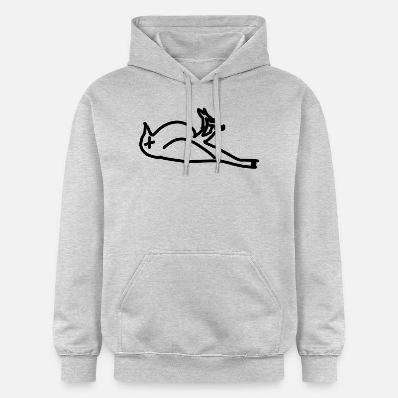 dead bird - Sweat à capuche Softstyle® Gildan Unisexe - gris clair chiné
