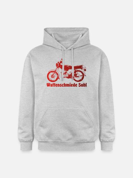 Simson S51 Waffenschmiede - Gildan Unisex Softstyle® Midweight Hoodie - Hellgrau meliert