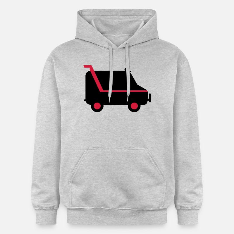 camionnette / van (2c) - Sweat à capuche Softstyle® Gildan Unisexe - gris clair chiné