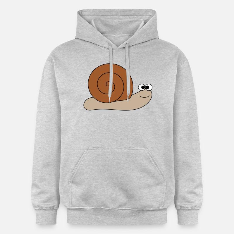Brown snail - Gildan Unisex Softstyle® Midweight Hoodie - light heather grey