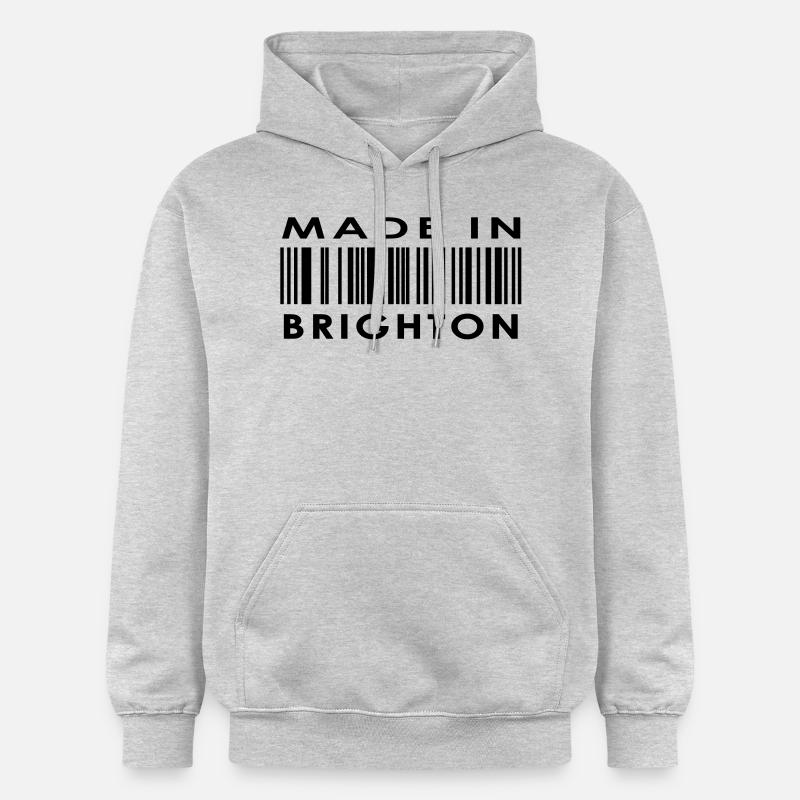 Fait à Brighton - Sweat à capuche Softstyle® Gildan Unisexe - gris clair chiné