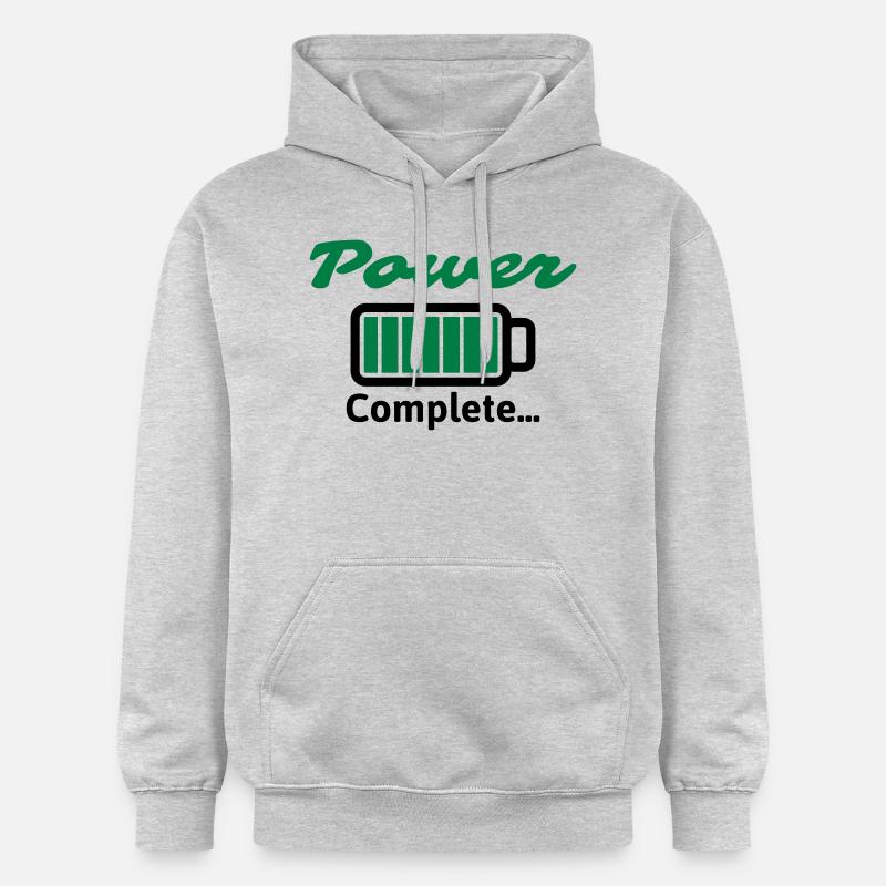 Puissance complète ... - Sweat à capuche Softstyle® Gildan Unisexe - gris clair chiné