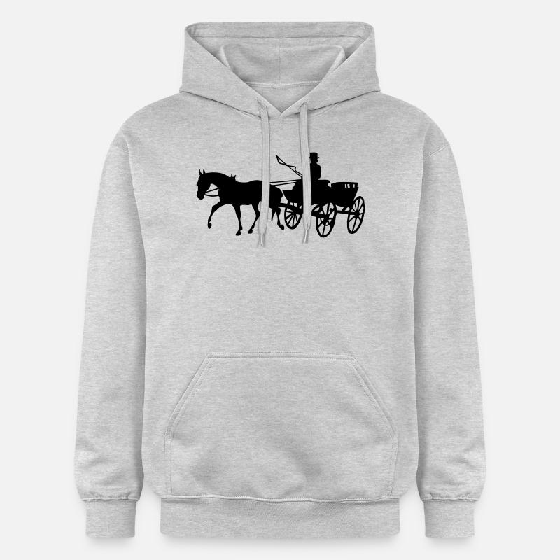 Entraîneur - Sweat à capuche Softstyle® Gildan Unisexe - gris clair chiné