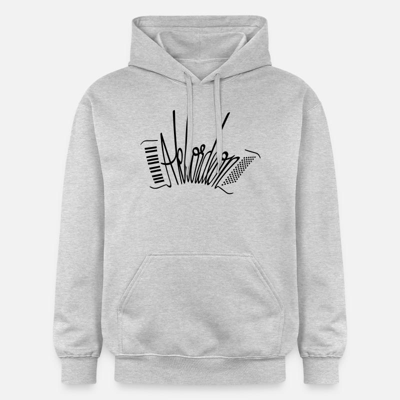 accordeon - Sweat à capuche Softstyle® Gildan Unisexe - gris clair chiné