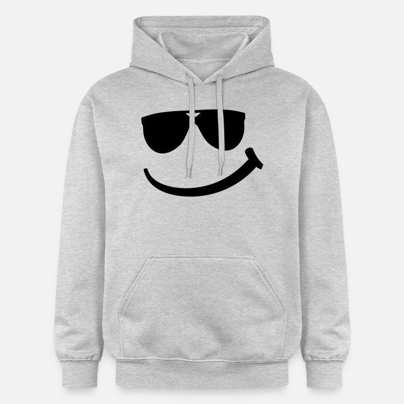 cool_smily_f1 - Sweat à capuche Softstyle® Gildan Unisexe - gris clair chiné