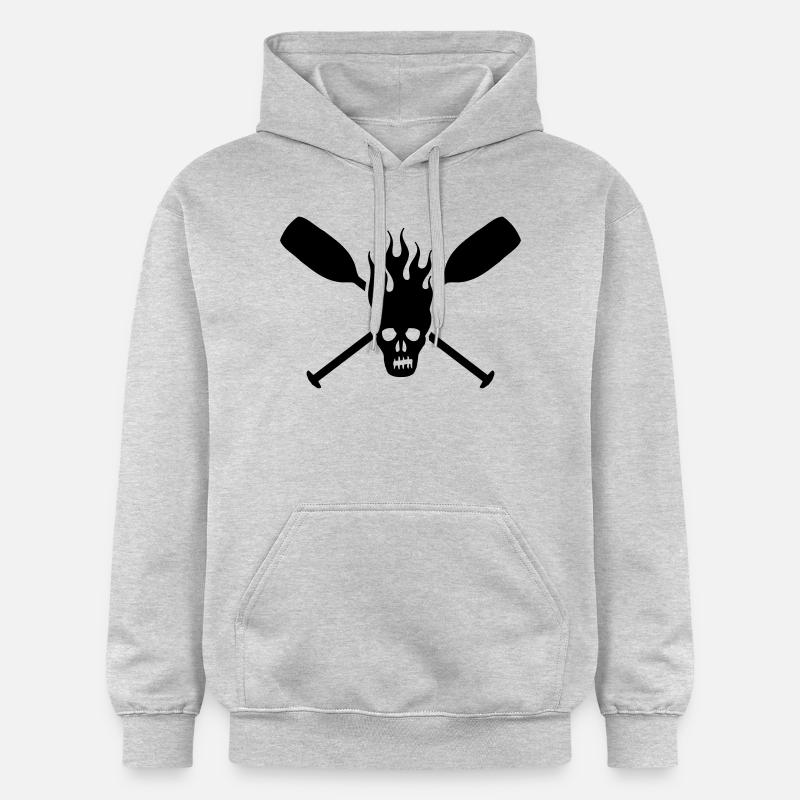paddle skull - Sweat à capuche Softstyle® Gildan Unisexe - gris clair chiné